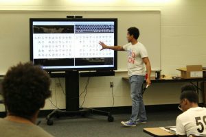 Students learned about the Japanese language, arts and customs during "Japan Day" last Friday.