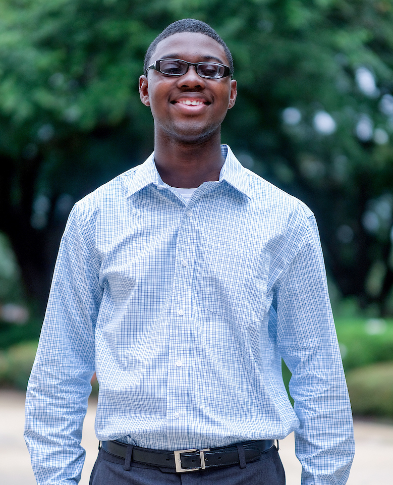 Jaylen Patrick, senior class president at Mississippi School for the Blind, will be among those who will benefit as more instructors are trained. (Photo by Charles A. Smith/JSU)