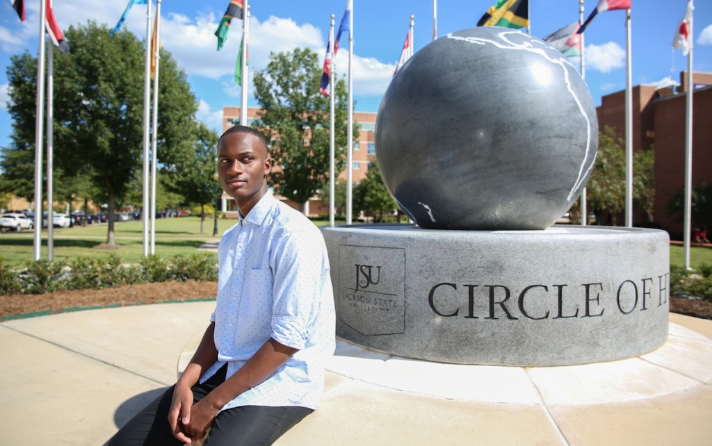 Obtaining a higher education has been a life-long dream of JSU honors student Abdoulaye Ba. (Photo by Kentrice Rush/JSU)