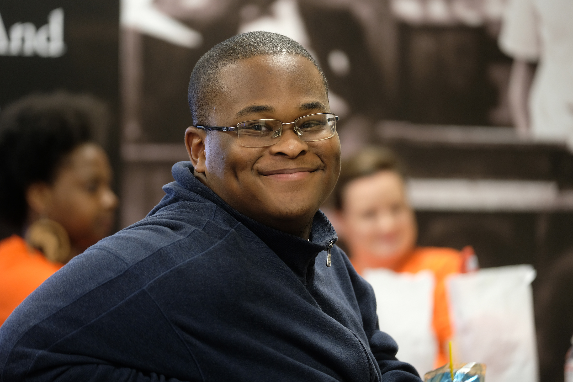 Omar Washington, senior at Ruleville Central High School, also played Godfrey Crump/Goodness in the play "Crumbs from the Table of Joy." He said the program taught him "times to play, times to be serious, the value of putting in extra work even when it’s not necessary or required and how to be a better person." (Photo by Charles A. Smith/JSU)