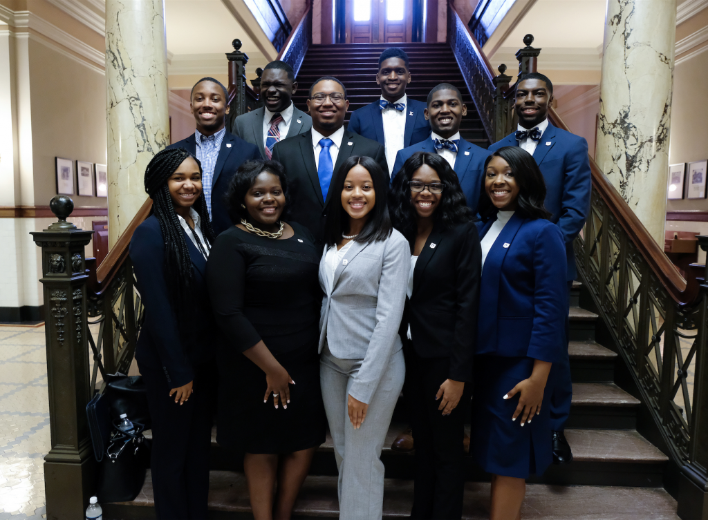Student supporters from various campus departments attended the Capitol event to learn about lawmakers, legislation and lobbying. (Photo by Charles A. Smith/JSU)