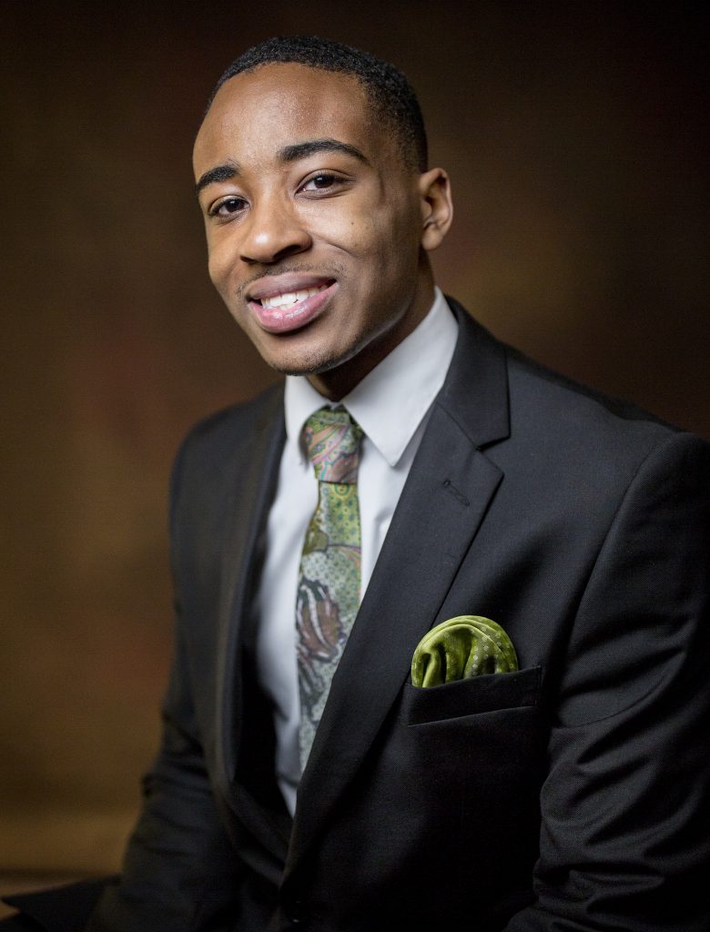 DeMerrius Plair, a JSU sophomore civil engineering student, aims to help young students succeed. His plans for an afterschool program at Blackburn Middle School will include additional tutoring on projects and academic subjects as well as fun activities. (Photo by Charles A. Smith/JSU)