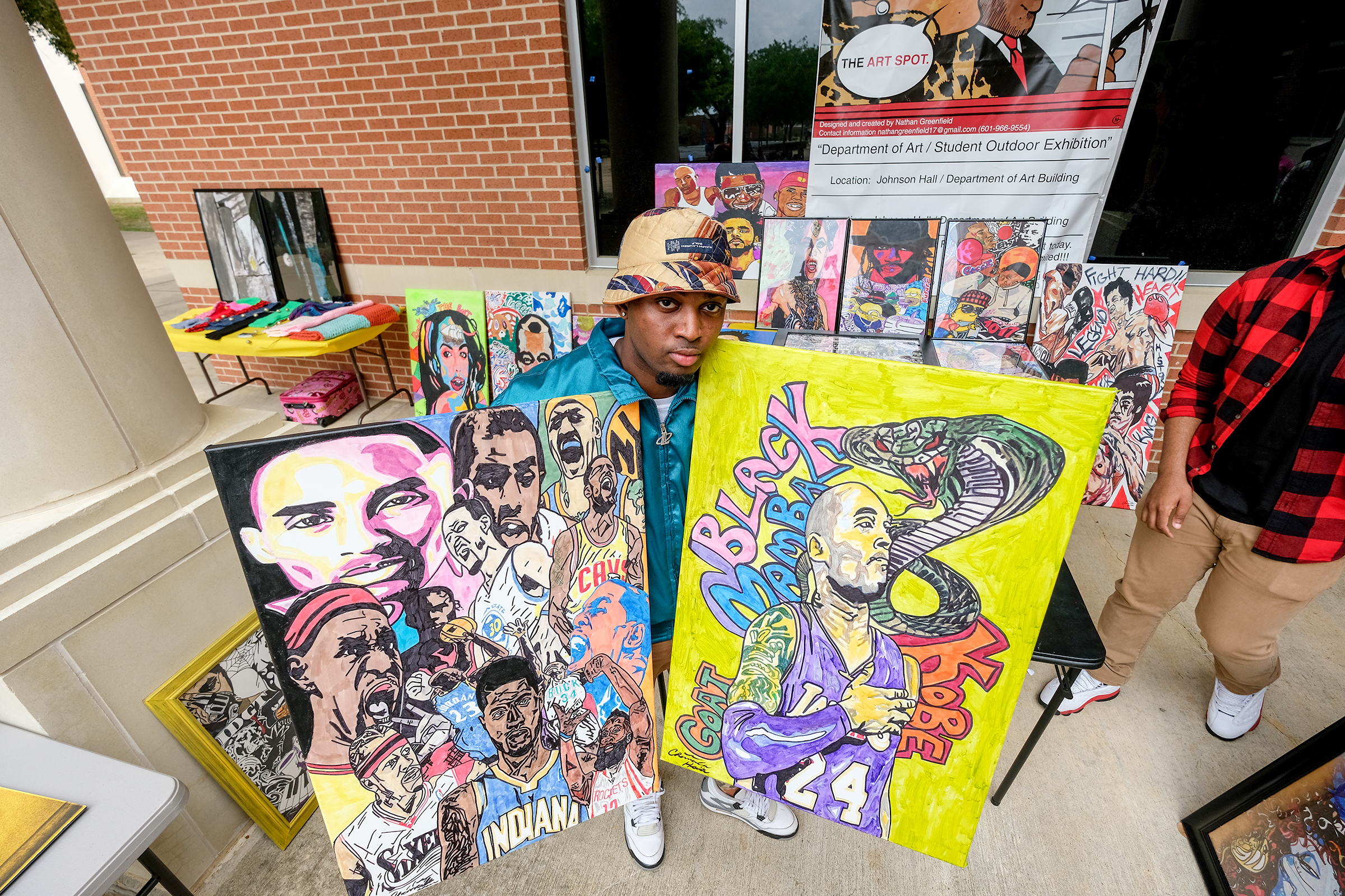 Local artist Chancellor Harris says markers are his specialty as he exhibits his drawings at JSU's Art Spot. "When my grandma died, I got involved with art. It helped me out with my depression. I just put my emotions into my art," said the Memphis native.