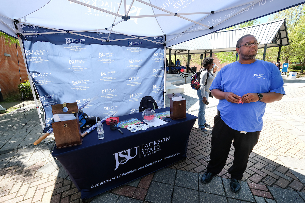 Facilities’ executive director Robert D. Watts keeps a watchful eye on everything that happens on campus. His chief responsibility is to make sure the well-maintained campus is safe, energy-efficient and clean. (Photo by Charles A. Smith/JSU)