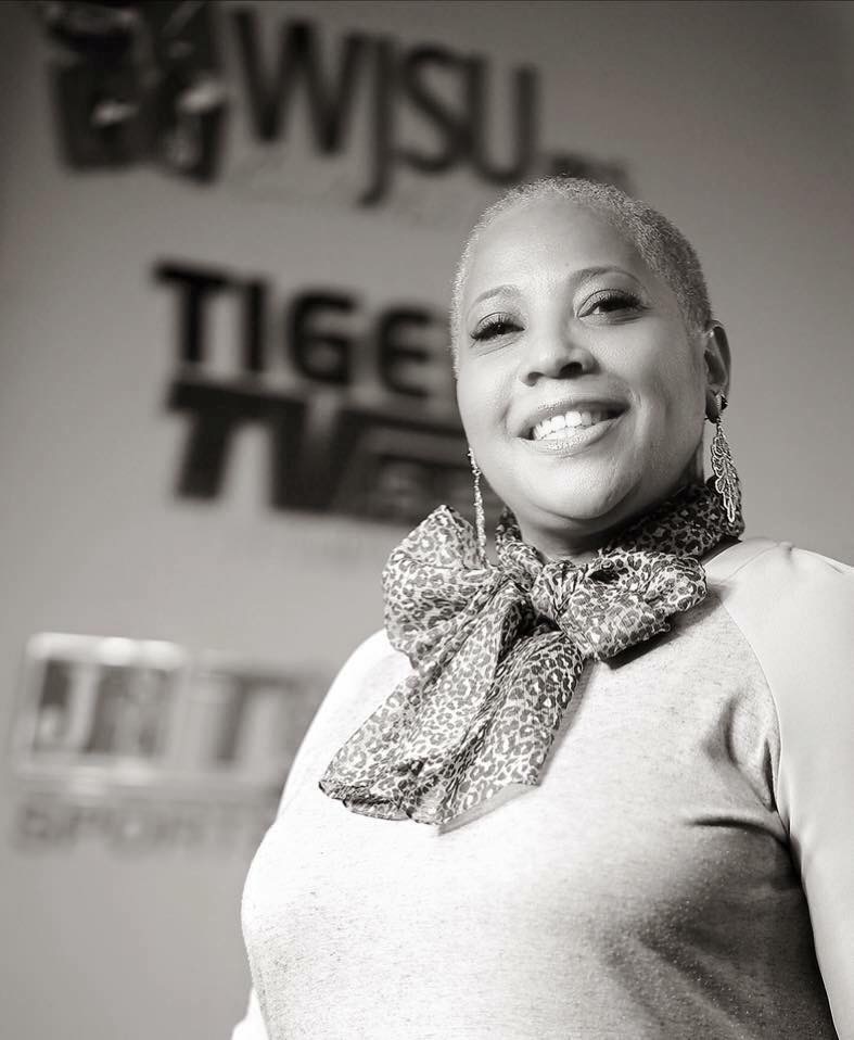 Gina Carter-Simmers, general manager of WJSU-FM at Jackson State University, lost her battle with breast cancer Tuesday night. She was a strong advocate for women. She established a photo exhibit that displayed survivors and helped the American Cancer Society provide uninsured women with wigs. (Photo by Charles A. Smith/JSU)