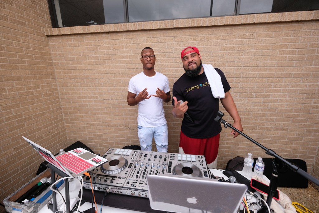For several hours, DJs went nonstop with popular sounds that kept student volunteers and visitors entertained. (Photo by Charles A. Smith/JSU)
