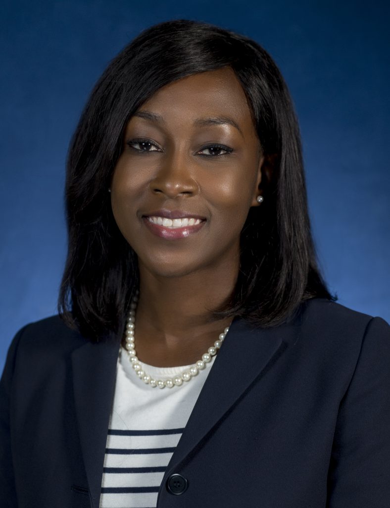 Tangelia Kelly, a JSU alum, says it feels good to be back home working at her alma mater. (Photo by Charles A. Smith/JSU)