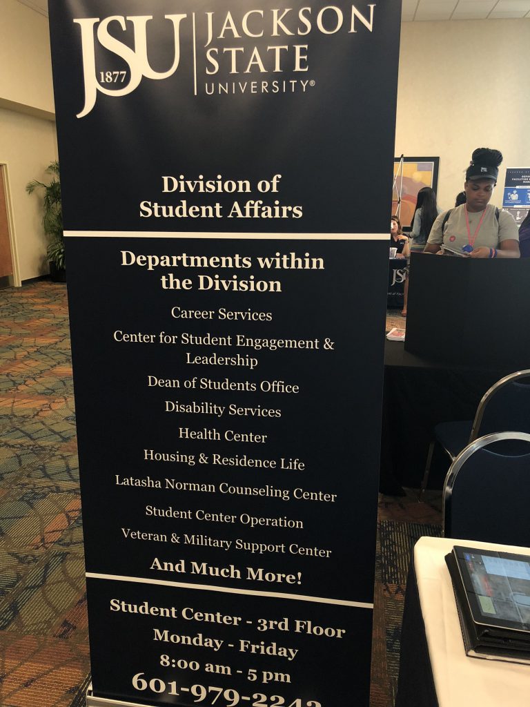 The Division of Students Affairs covers a lot of ground in making sure needs are met. (Photo by L.A. Warren/JSU)