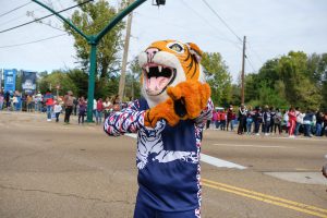 It’s a “grrreat” day for JSU’s ferocious mascot. (Photo by Charles A. Smith)