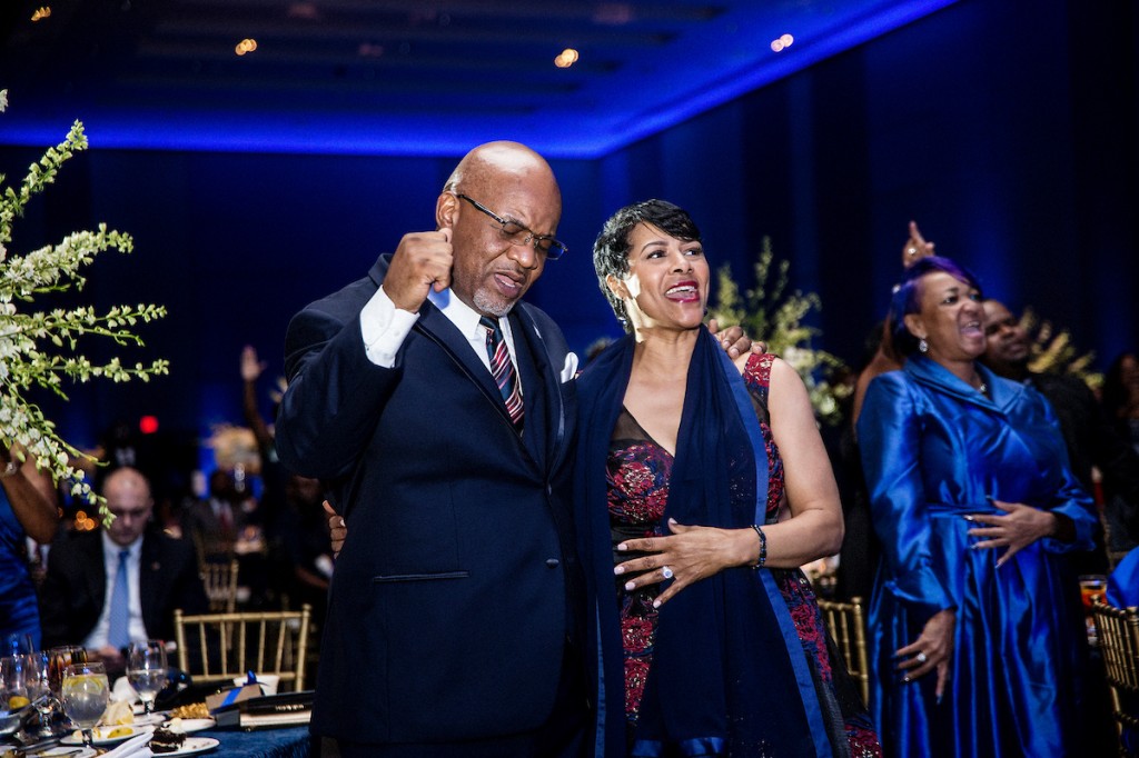 President Bynum and first lady Deborah display their spiritual reverence for every blessing impacting JSU as well as their lives. (Photo by Charles A. Smith/JSU)