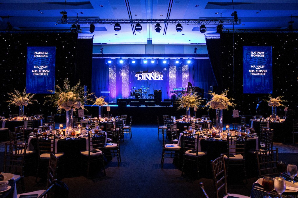 The ballroom of the Downtown Convention Complex was transformed into a wonderland. (Photo by Charles A. Smith/JSU)