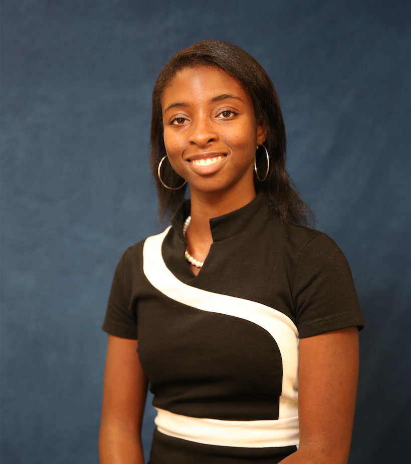 K’shatriya “Shay” Humphrey, a senior mass communications major, says she screamed upon learning that she had been accepted into the Disney College Program in Orlando. (Photo by: Spencer McClenty/JSU University Communications)