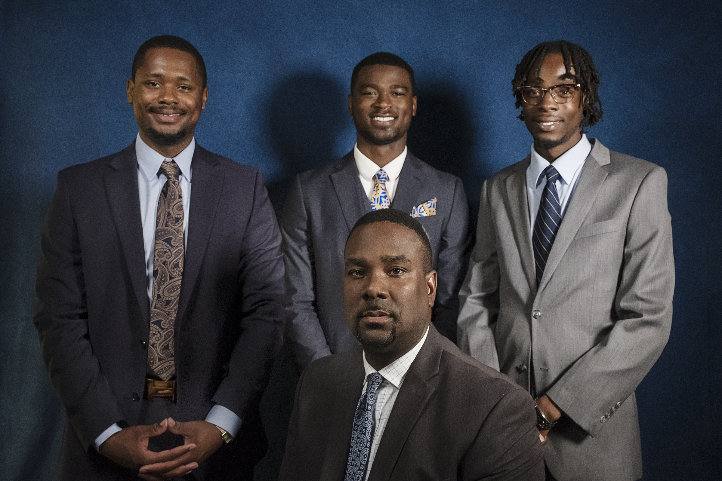 Pictured from left to right: Josh Goodwin, Don Jones, Tory Patterson and Larry Day. (Photo by: Charles Smith/University Communications)