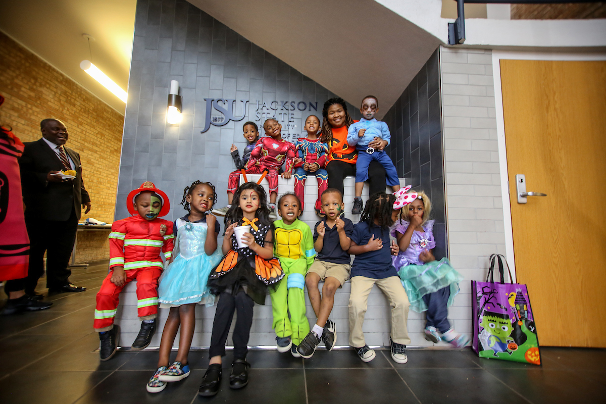 A number of kids don their favorite costumes. (Photo by Aron Smith/JSU)