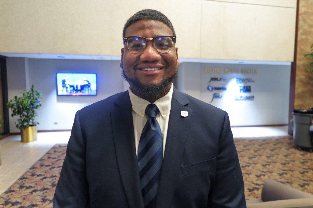 Orion Taylor, a senior, said he hoped that politicians in Mississippi would focus on the brain drain plaguing the state. (Photo by Rachel James-Terry/JSU)