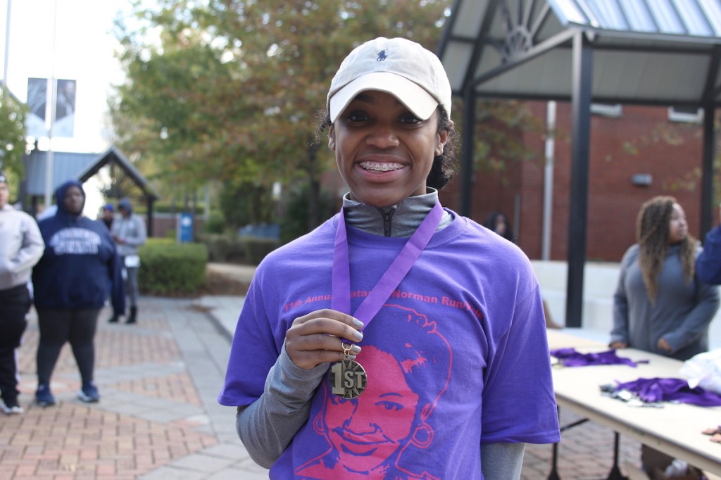 Women’s winner Edwards Trivia Edwards, a 20-year JSU junior finance major from Jackson (25:37.2) was stunned by her performance because “I haven’t run in over a year.”
