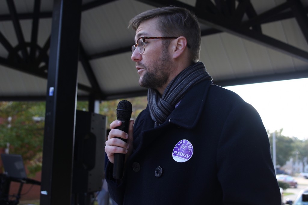 David McDowell is policy coordinator for the Mississippi Coalition Against Domestic Violence. He urges individuals to confront domestic violence head-on. (Photo by Aron Smith/JSU)