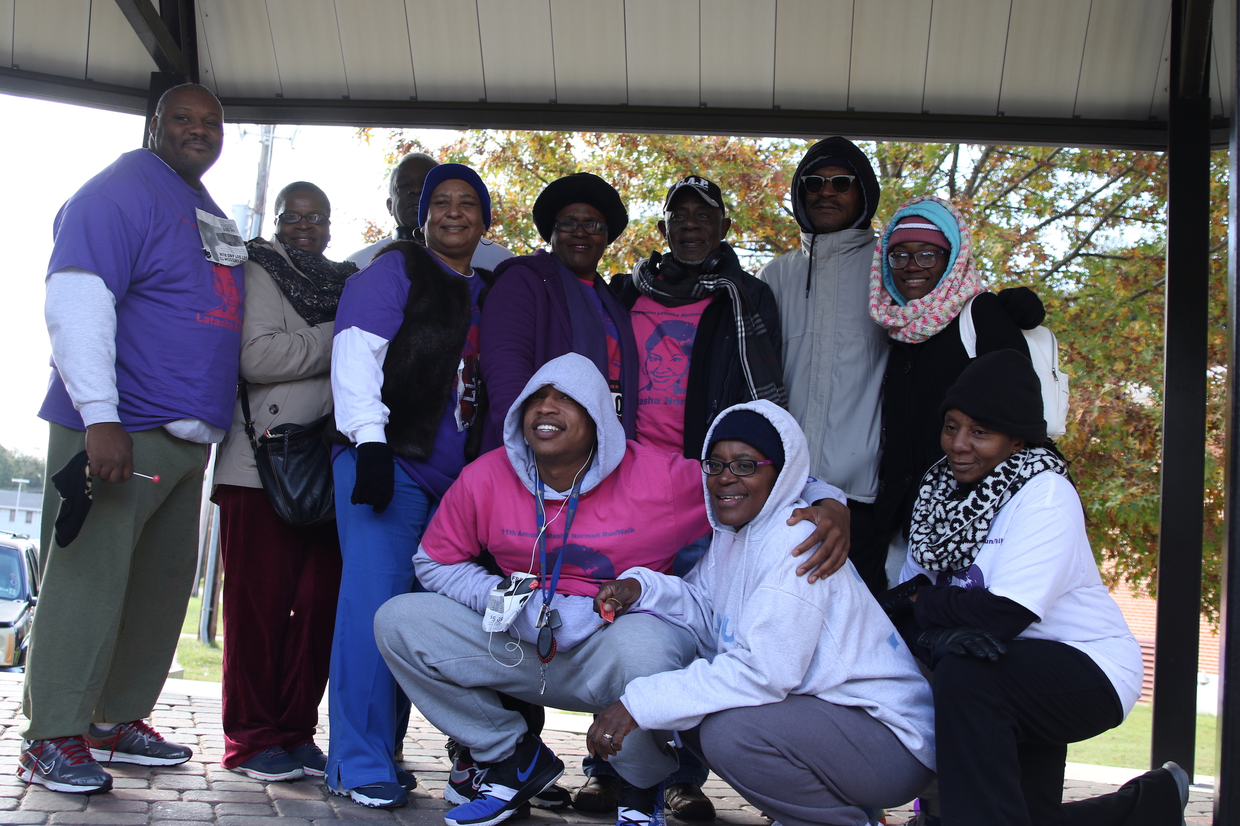 Latasha Norman’s family expressed its gratitude to JSU, the community and others who traveled great distances to participate in the event. The family said, “This is the 11th year of the Latasha Norman Walk. We’re so appreciative that JSU has held up to its word. They continue to do what they promised.” (Photo by Aron Smith/JSU)