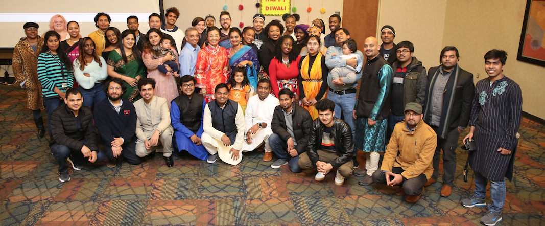 Participants were present from 7 countries at the inaugural celebration of Diwali.