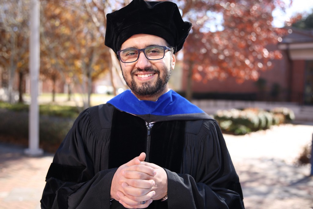 Ebrahim A. Al-Areqi is a graduating doctoral student in Computational and Data-Enabled Science and Engineering. He will receive his degree during commencement from the College of Science, Engineering and Technology. The ceremony will be Friday, Dec. 7, inside the Rose E. McCoy Auditorium. (Photo by Aron Smith/JSU)