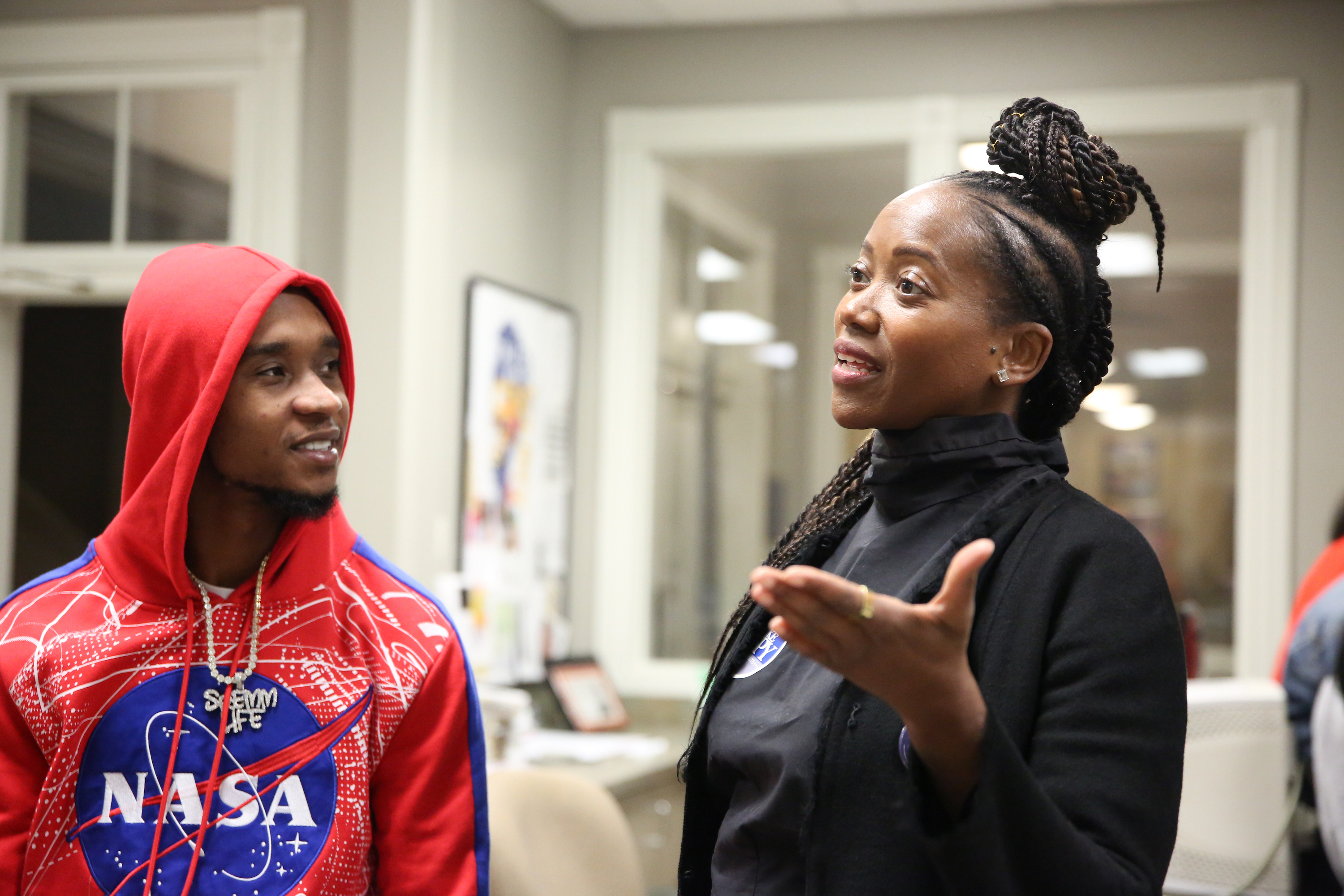 During the November campaign for U.S. Senate in Mississippi, performer Jxmmi joined Alexander in trying to ramp up the vote in Mississippi. (Photo by Kentrice S. Rush/JSU)