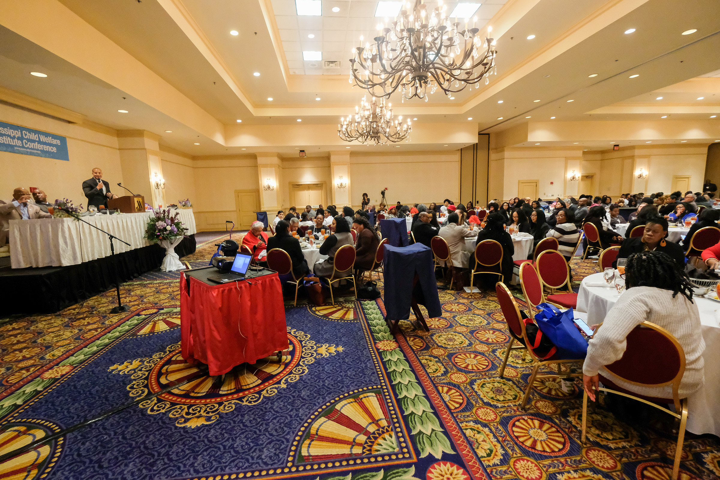 Dr. Timothy Quinn delivered his keynote speech to a full audience at the downtown Jackson Marriott.