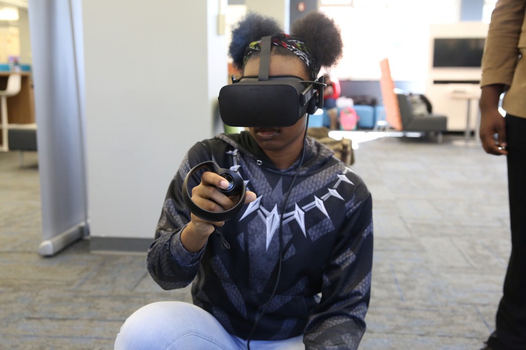 Like a warrior, this student prepares for the unexpected. (Photo by Aron Smith/JSU)