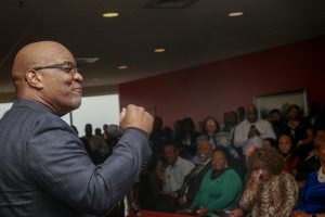 Dr. William B. Bynum, Jr. ardently gives the occasion during the ceremony.