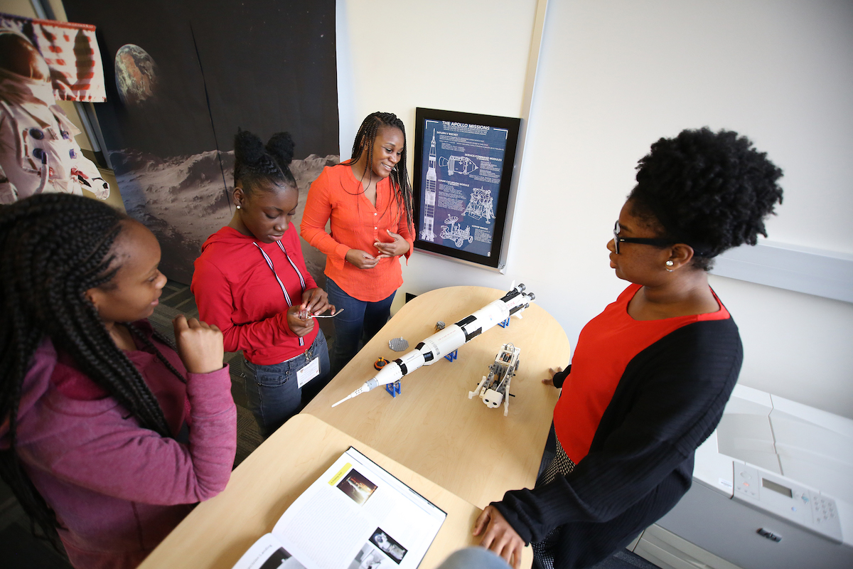 Pat Walker Locke, a native of Detroit, graduated from West Point in 1980. She is the first African-American women to graduate from West Point. She is founder and president of the Seeds of Humanity Foundation that supports underrepresented communities in leadership, ethics, STEM education and development. (Photo by Aron Smith/JSU)