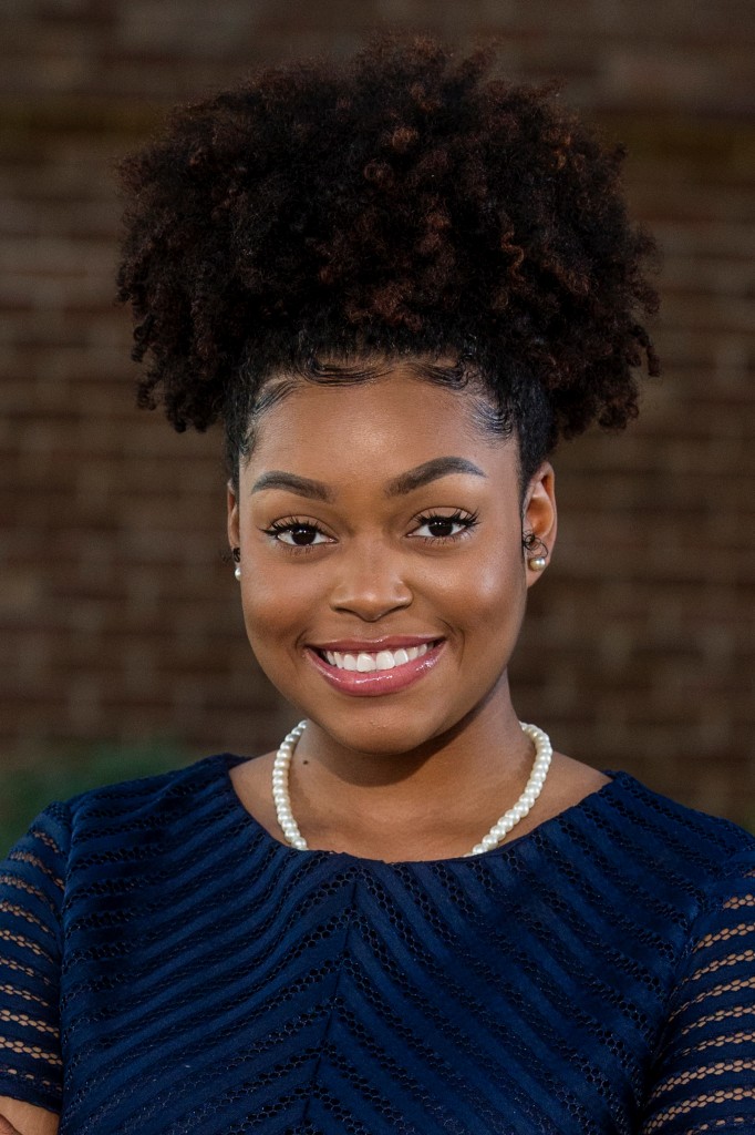 Graduating senior Jarielle Gibson will head to New York to complete a Master of Fine Arts program at the New School of Dramatic Arts in Greenwich Village, New York. However, she will spend the summer in Dallas, Texas teaching theater at a community college. (Photo by Charles A. Smith/JSU)