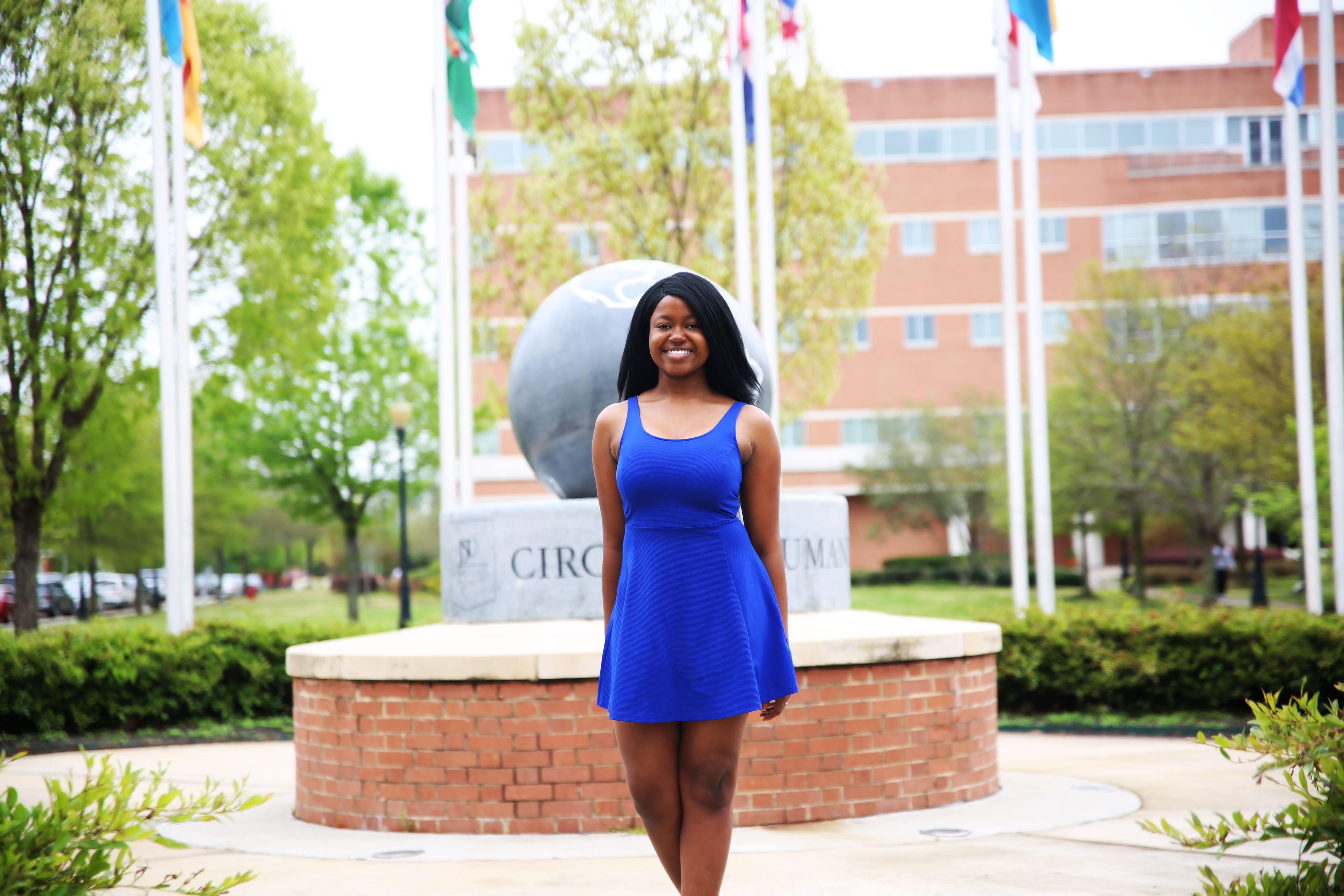 Jasmine King, a junior political science major, will spend the summer at the University of California Berkley Public Policy and International Affairs Junior Summer Institute. (Photo by Spencer McClenty/JSU)