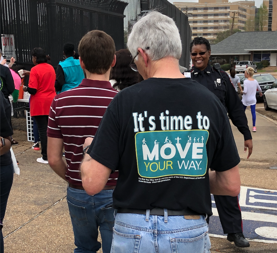 Walkers move their way toward a healthier life as they complete their challenge. (Photo by L.A. Warren/JSU)