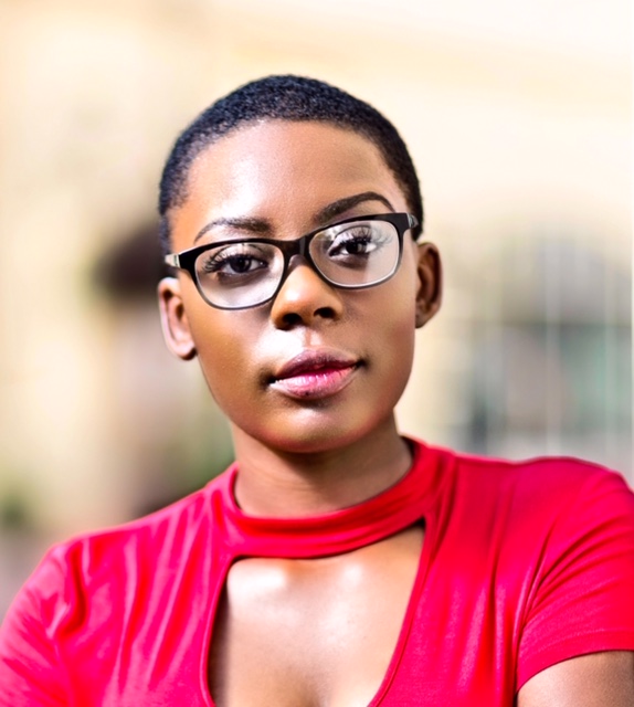 Despite acute laryngitis, DeShadrian Hopkins, a senior, took first place for her oral interpreation of the poem, "I'm Not Giving My Black Back." (Photo special to JSU)