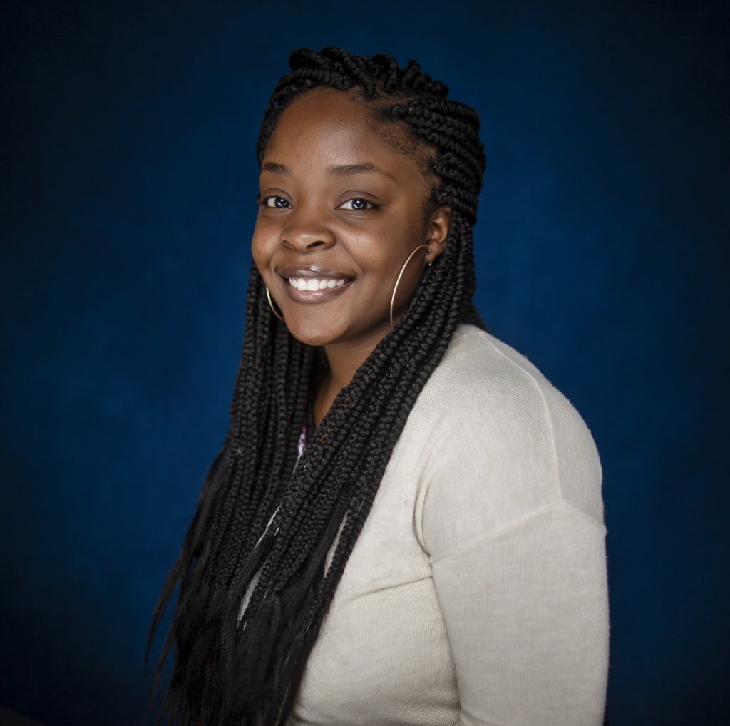 Kierra Jones wants to wipe out some of the health disparities throughout the Mississippi Delta and especially her hometown of Cleveland, Mississippi. She will advocate preventive measures when she eventually specializes in family medicine. (Photo by Charles A. Smith/JSU)