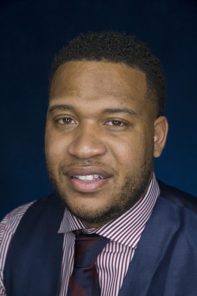 Tommie Mabry, author and motivational speaker, is working on his doctoral degree at JSU. Mabry is the first of his family to graduate from highschool and college. (Photo by Charles A. Smith/JSU)