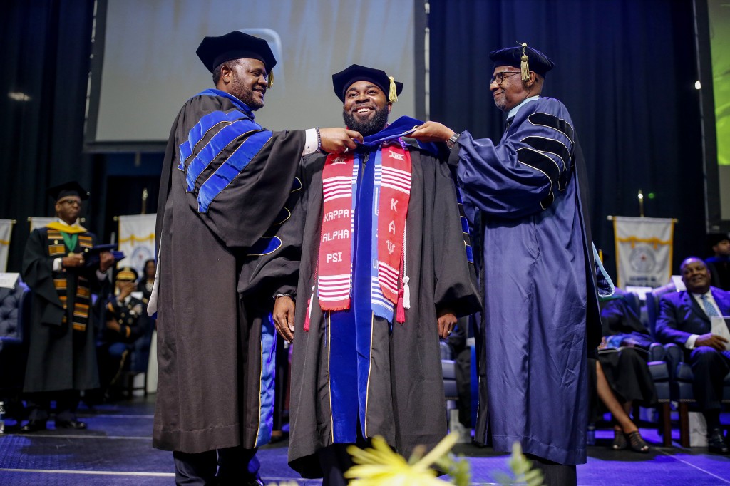 "I feel extremely prepared and equipped to compete globally, and continue the legacy of Jackson State University of Challenging minds and Changing lives. My journey through the doctoral program at JSU was extremely rigorous, and rewarding. There were times I wanted to throw in the towel, but I had a praying wife, and family who kept me motivated throughout the process," says Donyea Hargrove.