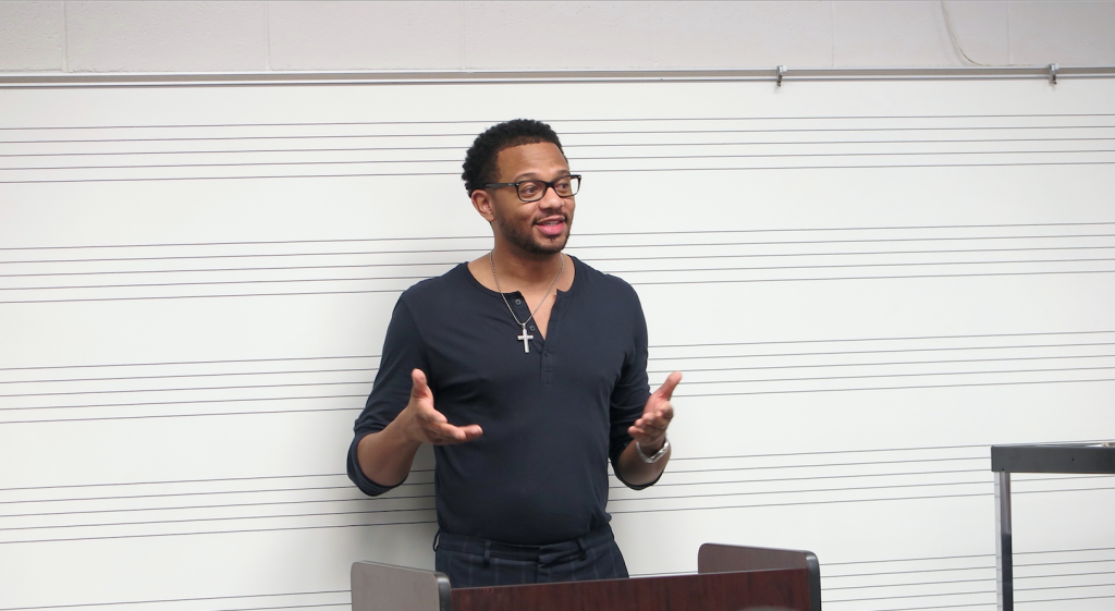 Jeffrey Graves, son of federal Judge James E. Graves, said he always wanted to be a music artist and producer. However, he recognized that as an attorney and musician he would be better equipped to help artist not be taken advantage of in the entertainment industry. (Photo by Rachel James-Terry)