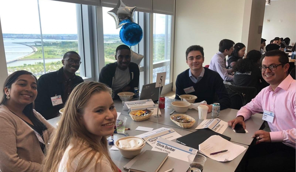 With a scenic background, participants in the Goldman Sachs program earn some downtime.