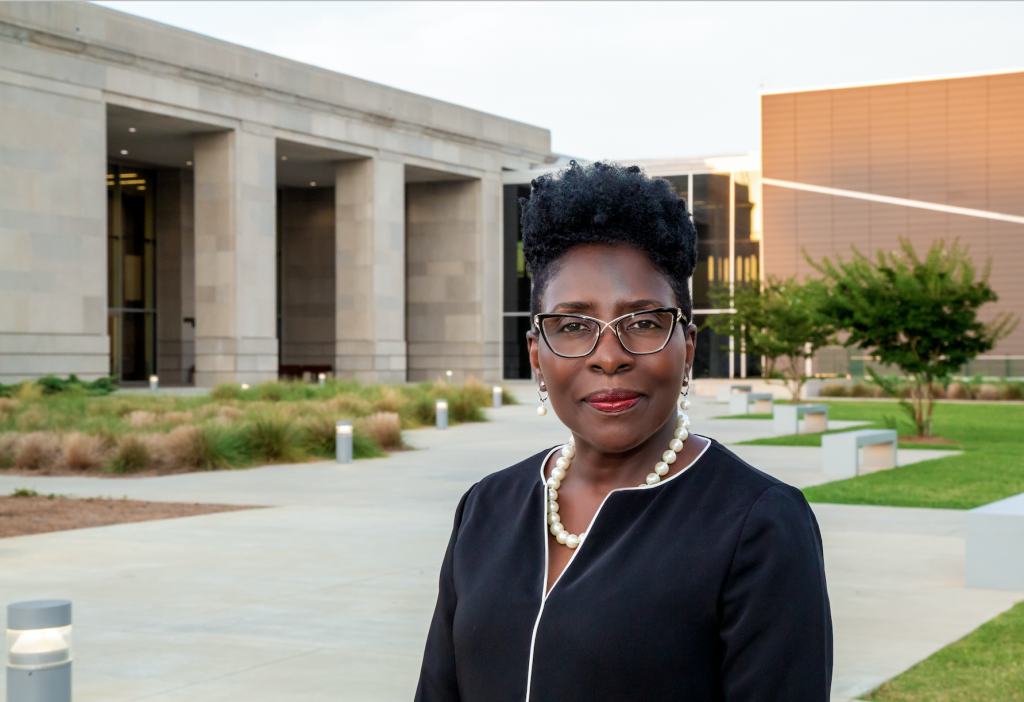 Pamela Junior, who graduated from JSU with a bachelor's degree in education, was recently named director of the Two Mississippi Museums, which include the Museum of Mississippi History and Mississippi Civil Rights Museum. (Photo by Joshua Watson)