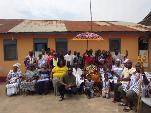 JSU students met with Ghanaians in a local village where the chief granted them permission to witness a traditional naming ceremony for a newborn girl. (Photo special to JSU)