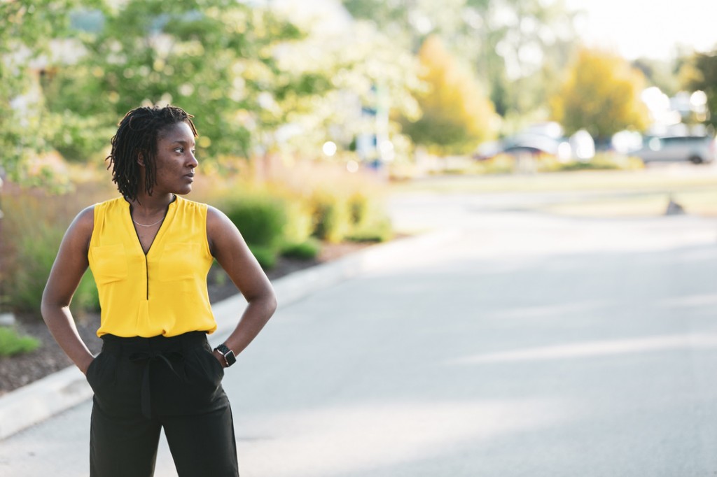 It took her awhile, but Johnson successfully adapted to the culture of Purdue and the Midwest by relying on her megawatt personality. Photo by Dr. Oyindamola Oluwatimi/Special to JSU University Communications