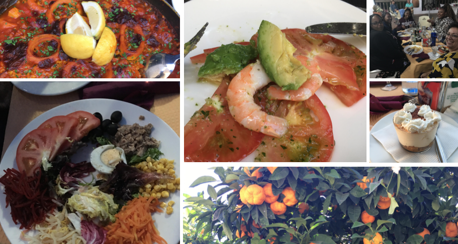 The JSU delegation was served a plethora of healthy Mediterranean foods.