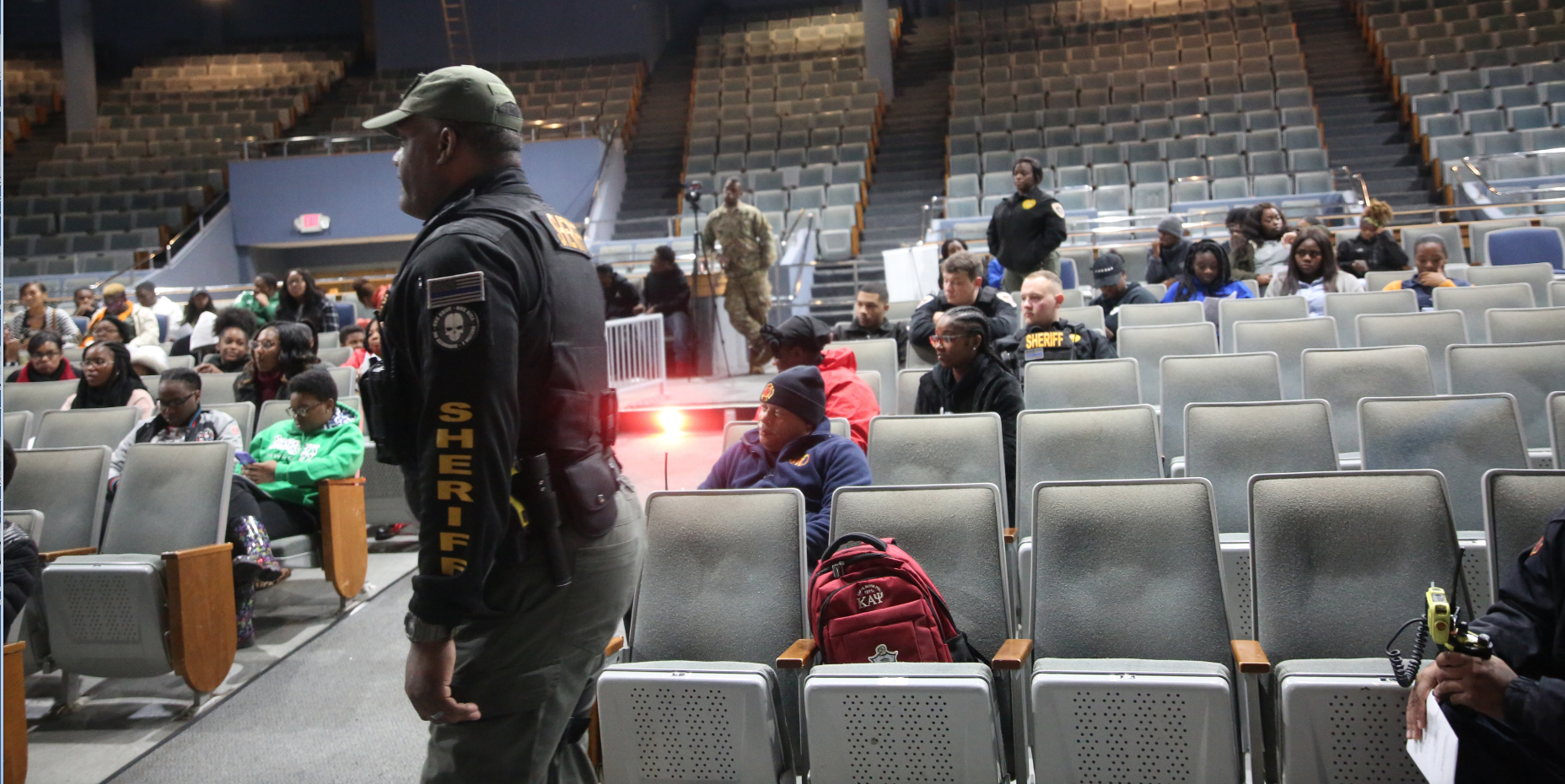 Law enforcement personnel from the Hinds County Sheriff Department helped explain the gravity of human trafficking in Mississippi.