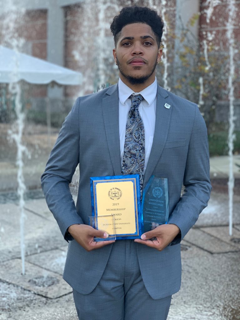Kijana Roberts, a junior at JSU and president of the HBCU’s NAACP chapter, was elected to serve as the second vice president of the Mississippi Youth and College Division of the NAACP during the 74th annual national conference. Roberts is an aspiring film producer. (Photo special to JSU)