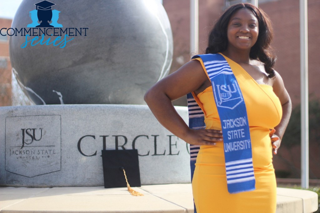 Yemekia Steele graduated on Dec. 6 from Jackson State University with a bachelor’s degree in social work. As a teen, the New Orleans native overcame adversity wants to channel what she learned from her experiences into changing the lives of youths in challenging conditions. (Photo special to JSU)