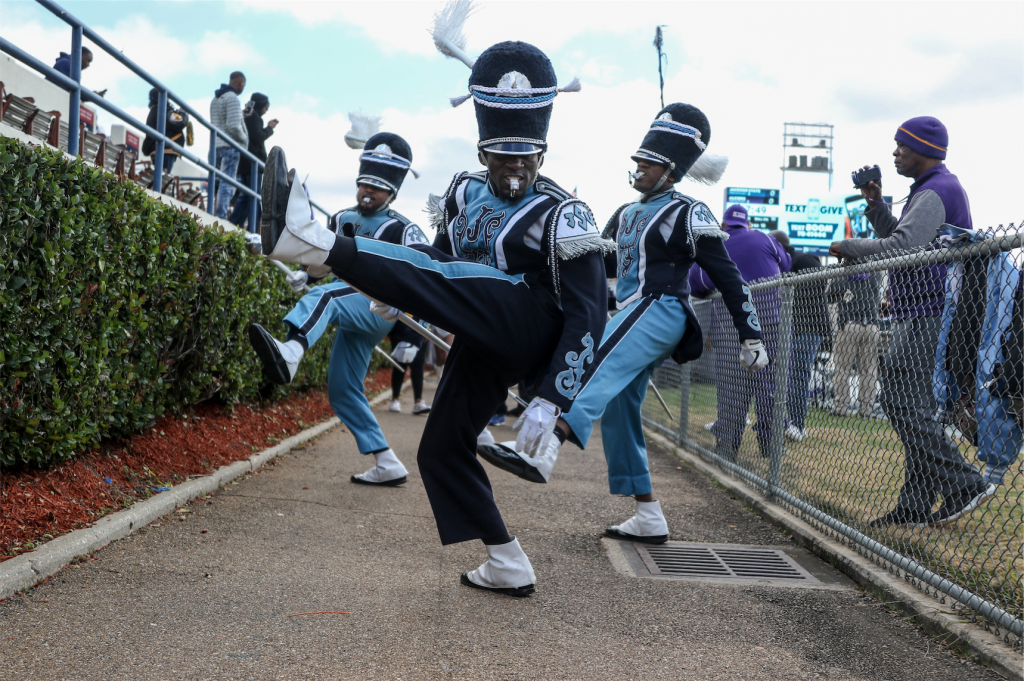 The Sonic Boom of the South is known for its high-energy performances, dynamic drum majors and the prancing JSettes. (Photo by Charles A. Smith)