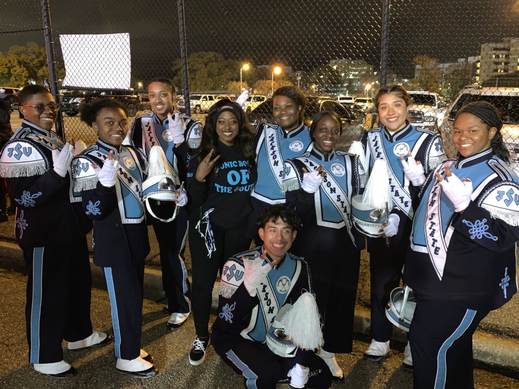 Meda says he has always wanted to be a part of the Boom. Now, as a member of the Boom, Meda says he enjoys the supportive nature of his Sonic Boom band mates.(Photo special to JSU)