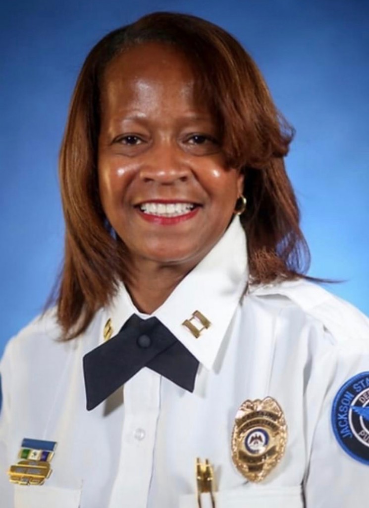 Capt. Janet Samuel of JSU’s Department of Public Safety said the new app “will help us save precious time because, typically, it could take 15 minutes for police to arrive at a crime scene. Unfortunately, by then, the perpetrator may have fled already.”(Photo by JSU Public Safety)