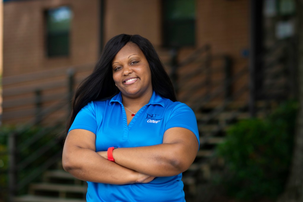 Tiffany Smith is a nurse practitioner at the JSU Health Center on the University's main campus. (Photo by William Kelly/University Communications)