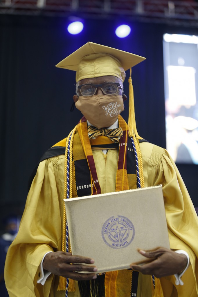 Mississippi state Sen. Hillman Frazier received his golden diploma. (Photo by William H. Kelly III)